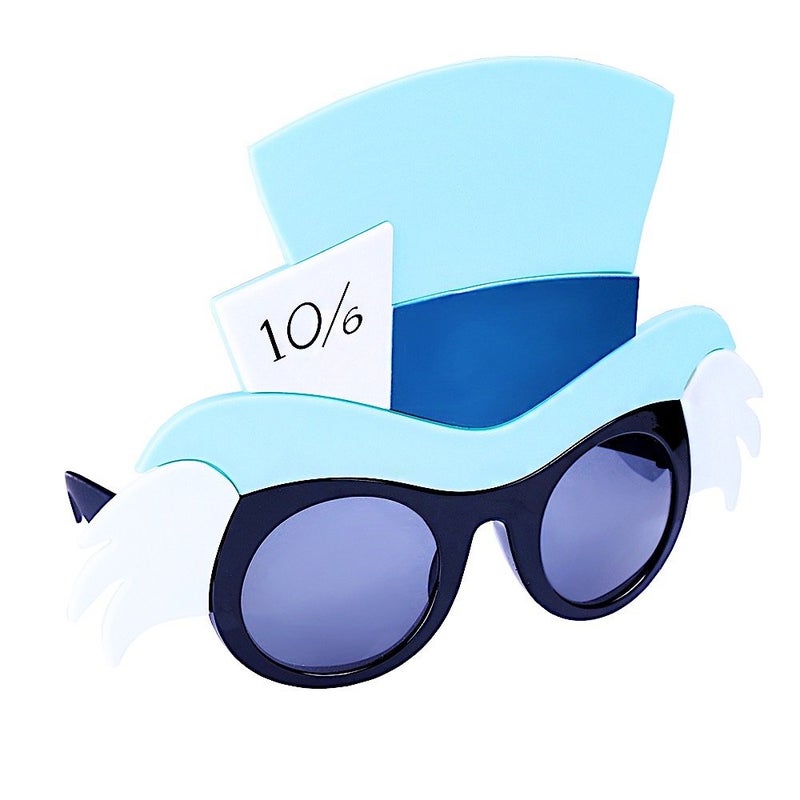 Sun-Staches Disney Offiical Mad Hatter Sunglasses | Alice in Wonderland Costume Accessory | UV400 | One Size Fits Most - Image 1